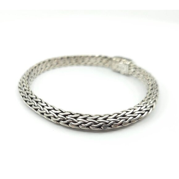 John Hardy Classic Chain Tiga Sapphire Chain Bracelet 6mm 7.25" - Picture 9 of 16